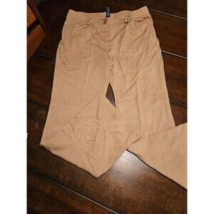 Tapata Pull-On Pants L Beige Wide Leg